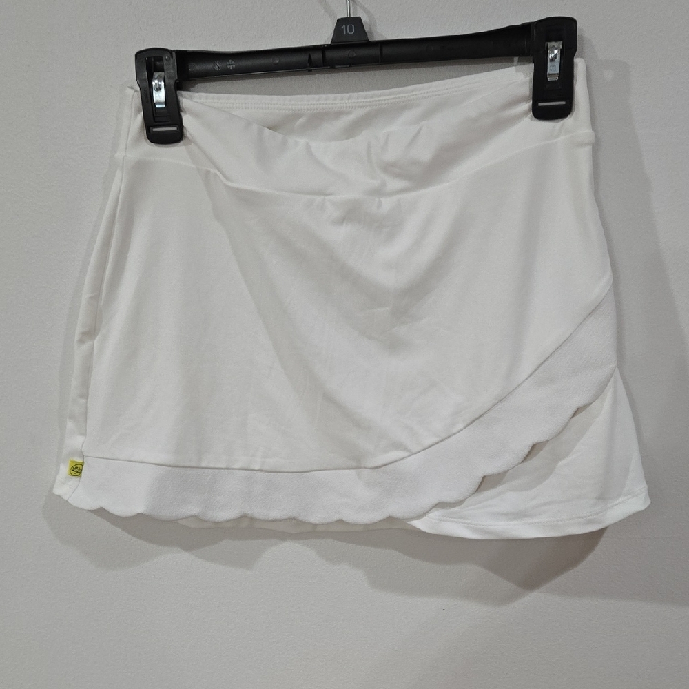 Loeuf Poche Sz Small White Mini Skort